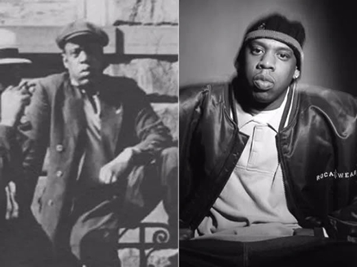 
Bức ảnh bên trái được tìm thấy trong Trung tâm Thư viện Schomberg của New York, chụp vào năm 1933. Người đàn ông trong ảnh rất giống với rapper nổi tiếng Jay-Z (ảnh phải). (Ảnh: Internet)