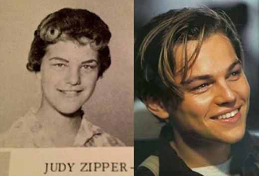 
Leonardo DiCaprio thực sự rất giống người phụ nữ tên Judy Zipper sống từ những năm 1960. Một blogger đã tình cờ phát hiện ra điều thú vị này. (Ảnh: Internet)