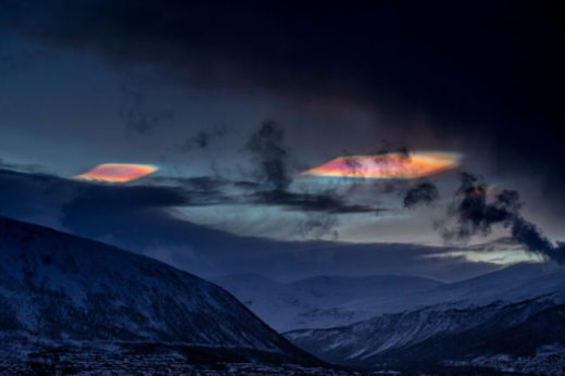 Lo ngại trước hiện tượng mây xà cừ hiếm gặp xuất hiện tại Bắc Cực