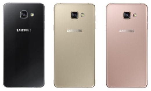 
Ba phiên bản màu thời thượng của Samsung Galaxy A phiên bản 2016.