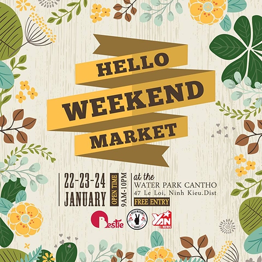 Rộn ràng phiên chợ Hello Weekend Market cuối năm tại Cần Thơ