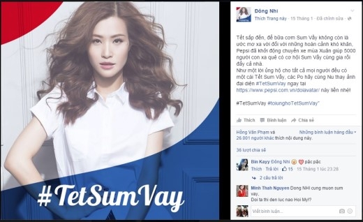 
Đông Nhi “khởi xướng” trào lưu đổi ảnh đại diện để ủng hộ #TetSumVay.