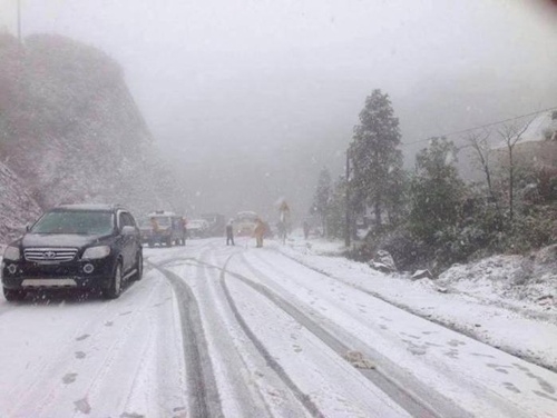 
Từ 17 giờ chiều nay, tuyết có thể rơi ở Sa Pa. Ảnh: internet