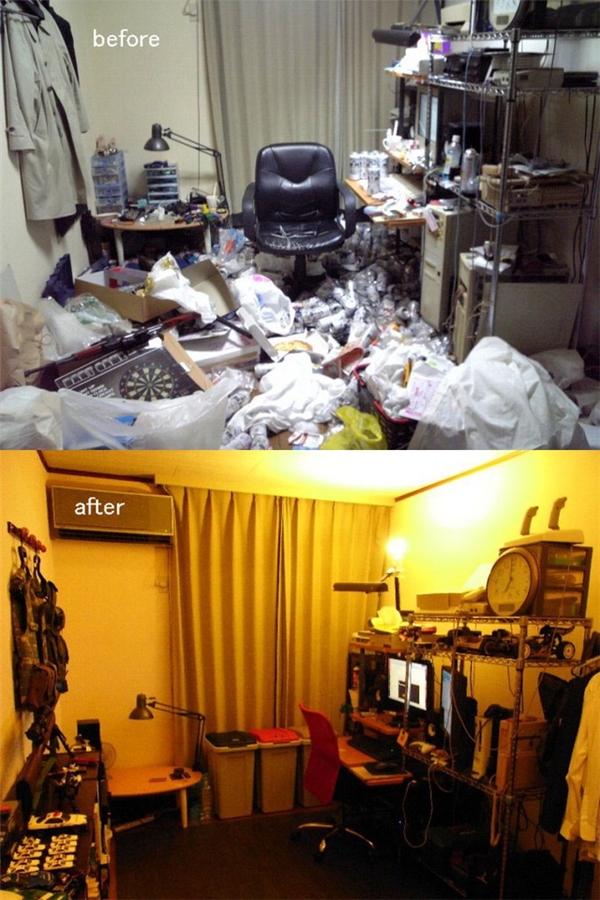 
Đây là nỗ lực thành công của một blogger khác. Căn phòng dường như đã lột xác sau khi được dọn dẹp sạch sẽ.