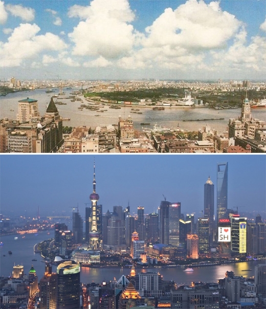
Thượng Hải (1990 - 2010) (Ảnh: Bright Side)