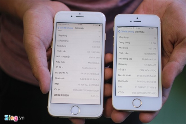 
Theo đại diện cửa hàng Tân Phú Apple (Hùng Vương, quận 5), đây là chiếc đầu tiên nhưng rất có thể vài tháng tới, những bản iPhone dựng như thế này sẽ xuất hiện ồ ạt tại Việt Nam. Người dùng sẽ rất dễ bị lừa nếu không kiểm tra kỹ vì từ thiết kế, giao diện đến hệ điều hành đều rất giống với mẫu iPhone 6S của Apple. 