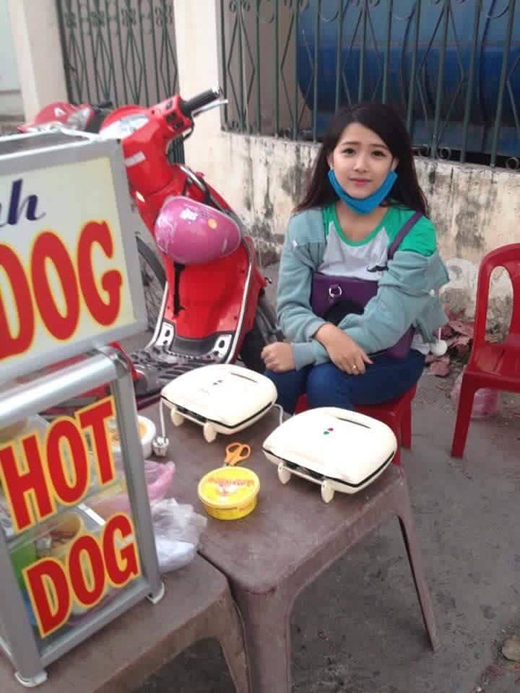Diện mạo thật của cô nàng bán hot dog 