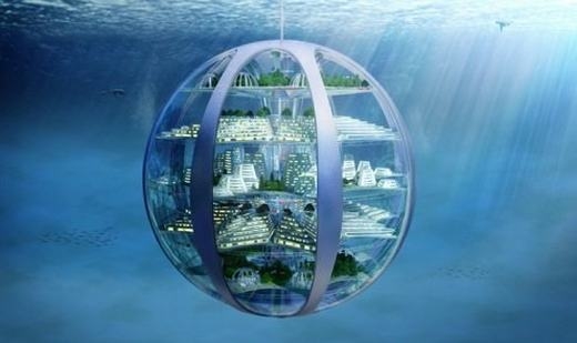 
Chúng ta hiện chưa thể sống được dưới nước trong thời gian dài. Nhưng khoảng 100 năm tới, những tòa nhà với các hệ thống có thể chuyển nước mặn thành nước ngọt, tách nước tạo oxy, dùng nước để phát điện... có thể được sử dụng, từ đó cho phép con người sống dễ dàng dưới đáy biển. (Ảnh: Internet)