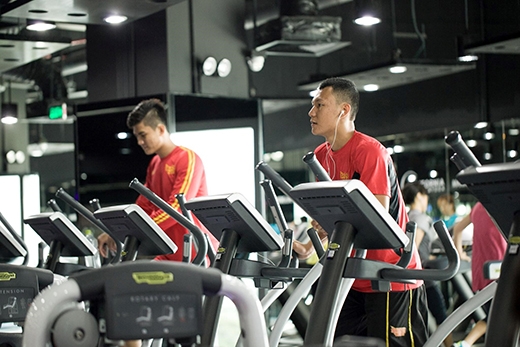 
Các cầu thủ Saigon Heat tăng cường luyện tập. (Ảnh: Phước Vinh).