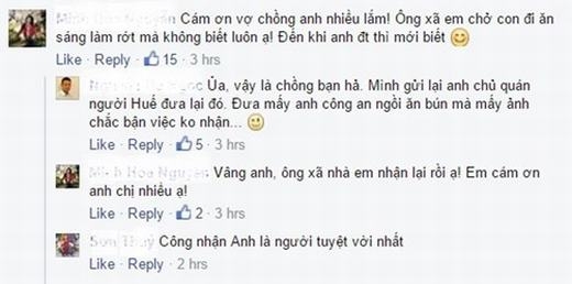 
Chị Hoa - vợ của anh Viết Phương không giấu được niềm vui khi chia sẻ trên facebook.