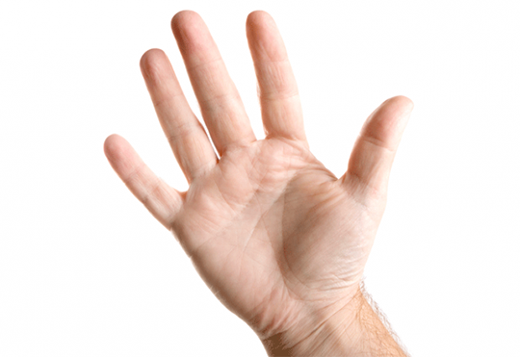 
Lòng bàn tay màu trắng chứng tỏ con người khỏe mạnh, lạc quan. (Ảnh: Internet)