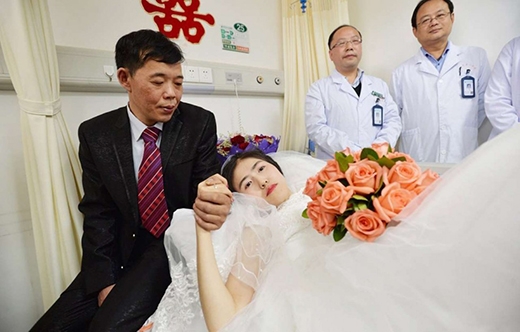 Đám cưới cổ tích của cô dâu mắc bệnh ung thư