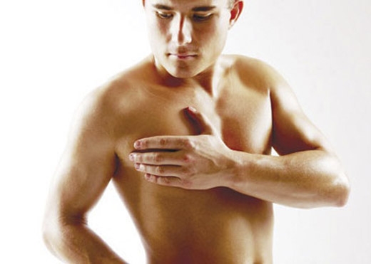 
Ngực phát triển ở nam giới là do mất cân bằng hormone. Điều này dễ dẫn đến các bệnh về gan. (Ảnh: Internet)