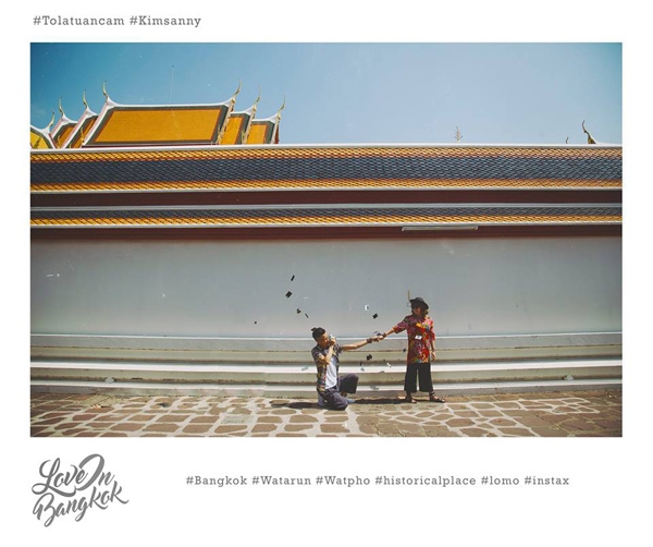 Cặp đôi Việt chụp ảnh cưới kiểu check in ở Bangkok