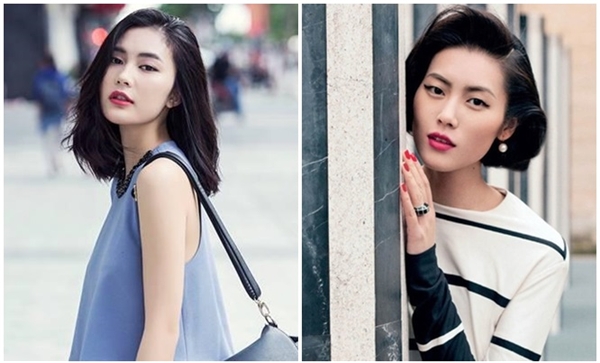 Hot girl Helly Tống và siêu mẫu quốc tế Lưu Vân có ngoại hình có nhiều nét tương đồng. (Ảnh: Internet)