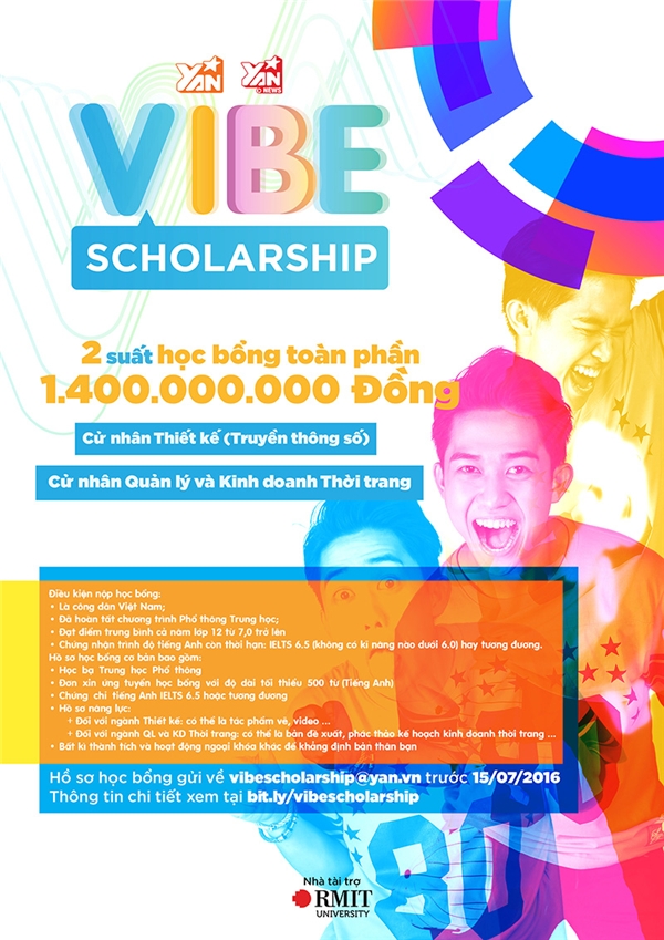 Vibe Scholarship - Cơ hội học đại học quốc tế cho các bạn trẻ Việt
