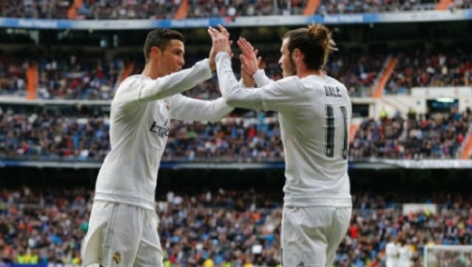
Ronaldo và Bale (11) sẽ gánh vác hàng công Real