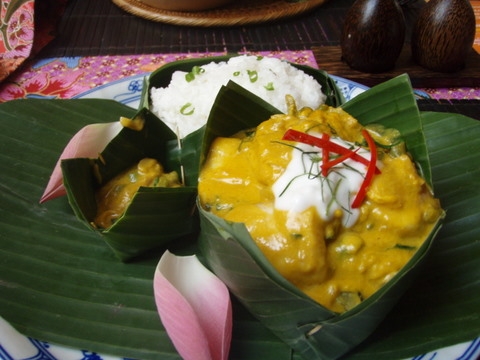 Amok - món đặc sản tinh túy của ẩm thực Campuchia. (Ảnh: Internet) 