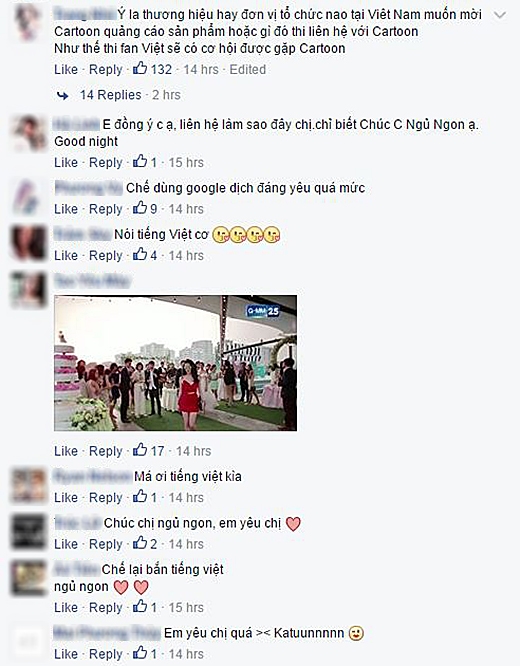 
Một số bình luận khen ngợi của cộng đồng mạng Việt Nam (Ảnh: Internet)