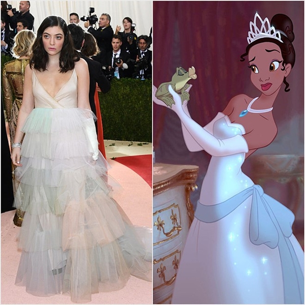 
Vẻ ngoài ngọt ngào, nhẹ nhàng của Lorde làm nhiều người nhớ đến công chúa Tiana.