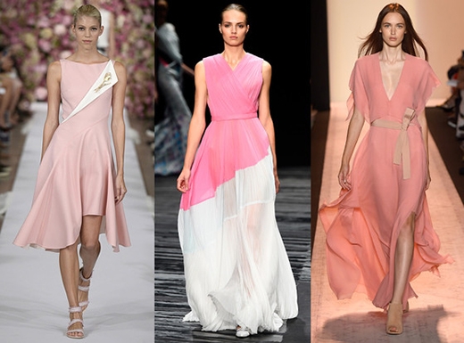 
Các tuần lễ thời trang từ New York, London, Paris cho đến Milan đều tích cực “lăng xê” màu hồng. (Ảnh: Internet)