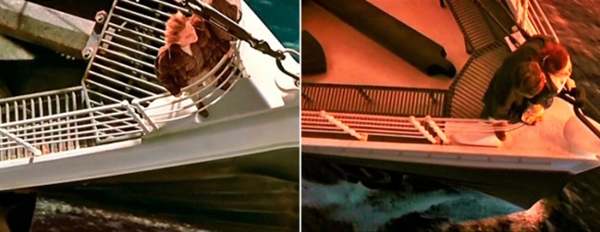 
Do sơ xuất trong quá trình hậu kỳ, con tàu titanic đã có 2 phiên bản khác nhau. (Ảnh: Internet)