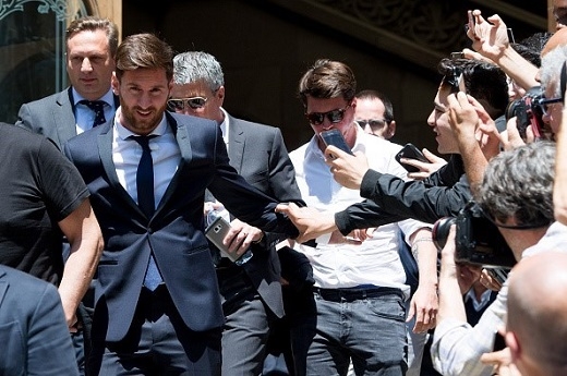
Lionel Messi vừa phải hầu tòa vào hôm 2/6 vì cáo buộc trốn thuế. Ảnh: Getty Images.