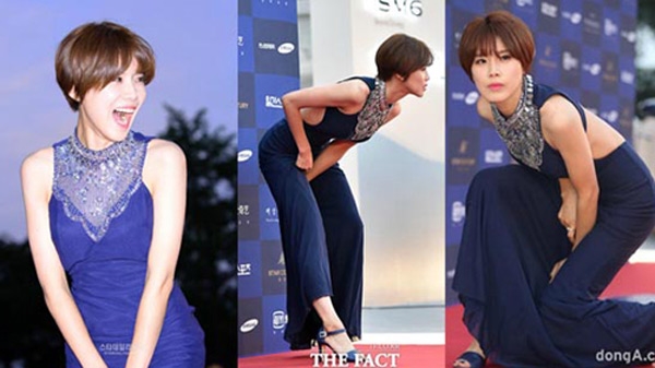
Người đẹp Jang Do Yeon bị chê vì lối tạo dáng kém trang nhã trên thảm đỏ Baeksang hôm 3/6.