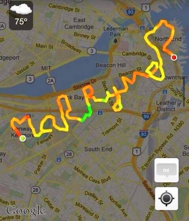 
Một anh chàng đã dùng các nẻo đường thành phố cùng công nghệ GPS hiện đại để viết lời cầu hôn bạn gái mình.