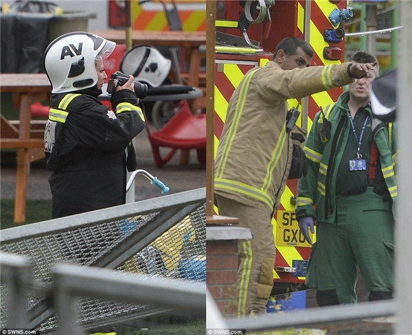 
 Lực lượng cứu hộ có mặt ngay tại hiện trường, nhanh chóng đưa các nạn nhân đến bệnh viện. (Ảnh: Daily Mail)
