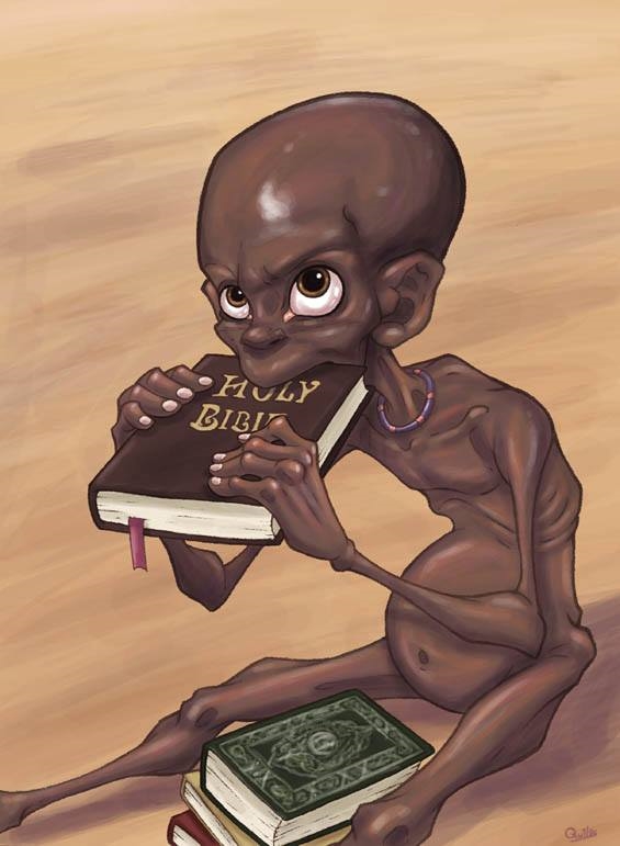 
Nạn đói đang hoành hành ở nhiều khu vực trên thế giới, nhất là châu Phi, nhưng tôn giáo thì giúp được gì ngoài trở thành... miếng ăn bất đắc dĩ?!