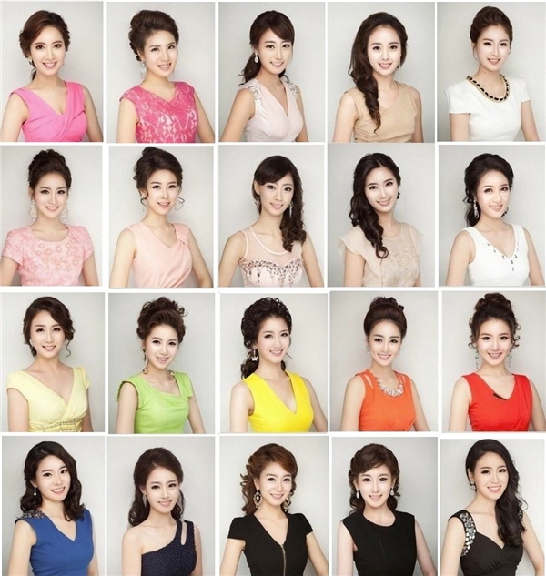 
Thí sinh hoa hậu Hàn Quốc 2013 giống nhau như chị em một nhà.