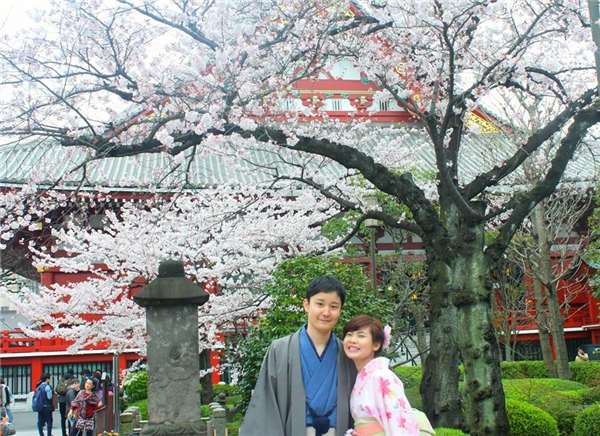 
Cặp đôi Masayuki và Mỹ Tiên. (Ảnh: NVCC)
