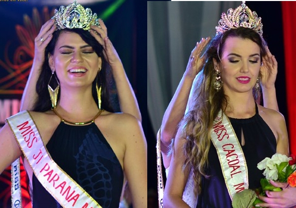 
Tháng trước, tại cuộc thi Miss Rondonia Mundo ở Brazil, thí sinh Leticia Cappatto (phải) được công bố là người thắng cuộc. Tuy nhiên chiếc vương miện trượt khỏi đầu cô và rơi xuống đất. Đang loay hoay đội lại vương miện lên đầu thì bất ngờ chương trình công bố đối thủ của cô - Karliany Barbosa mới là người chiến thắng.