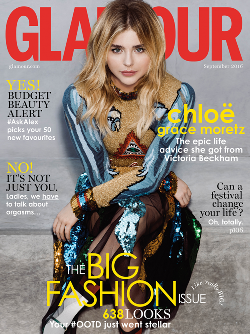 
Chloe đã vinh dự xuất hiện trên trang bìa tạp chí Glamour số tháng 8.