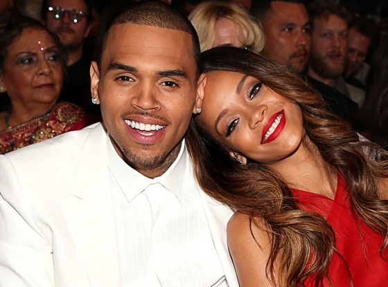 
Chris Brown và Rihanna lúc còn mặn nồng.