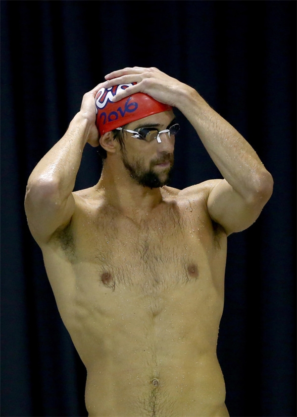 
James Magnussen ở Olympic London 2012 với bộ dạng "râu ria". (Ảnh: Internet)