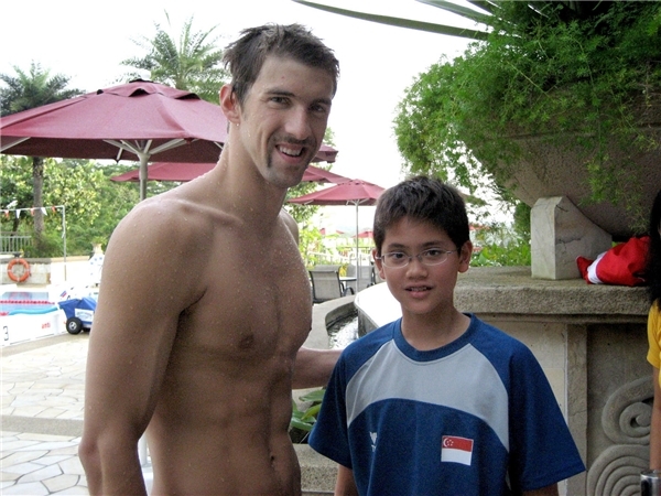 
Phelps và Schooling vào năm 2008.