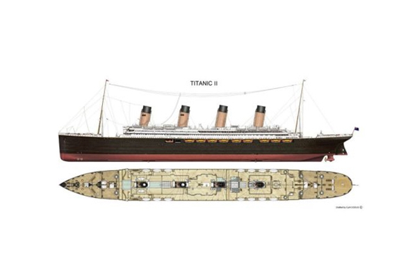 
Bản vẽ của Titanic II.