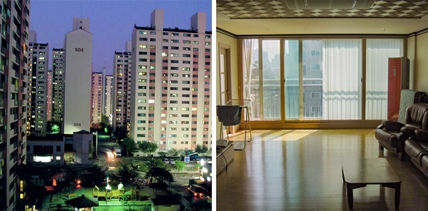 
Hơn 80% dân số Hàn Quốc đang sống trong các tòa nhà chung cư cao tầng. Điều đặc biệt nhất ở đây là bạn vẫn có thể thấy được số của các tòa chung cư đó từ rất xa.