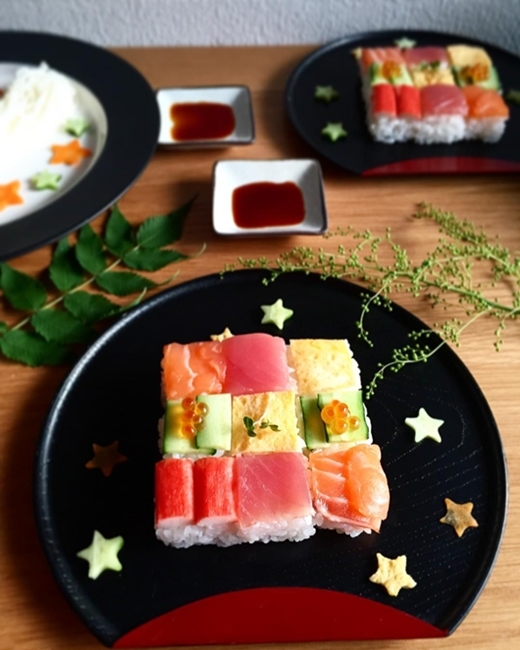Dân mạng sốt với Mosaic sushi đẹp như tranh vẽ đến từ Nhật Bản
