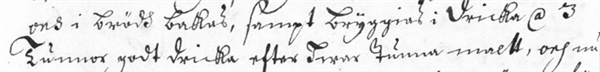 
@ thay thế cho "at" trong một tài liệu tiếng Thụy Điển năm 1674.