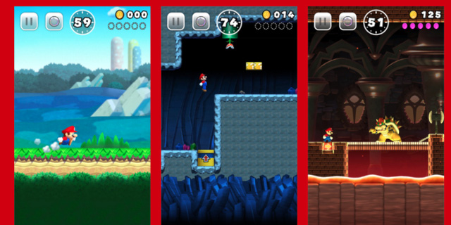 
Hình ảnh trong game Super Mario Run. (Ảnh: internet)