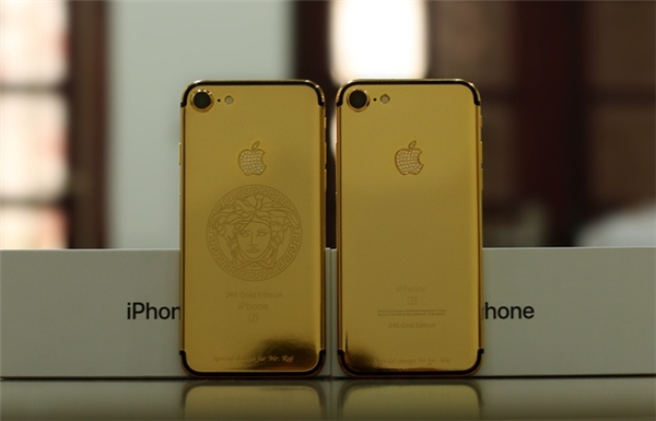 
Mẫu hình ảnh đặc biệt khác trên iPhone 7 mạ vàng. (Ảnh: internet)