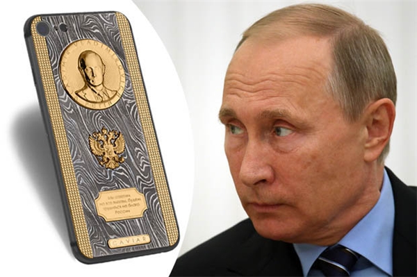 
iPhone 7 đặc biệt của Tổng thống Nga. (Ảnh: internet)