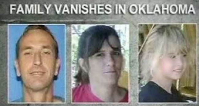 
Bản tin thông báo gia đình Jamison mất tích tại Oklahoma. (Ảnh: Internet)