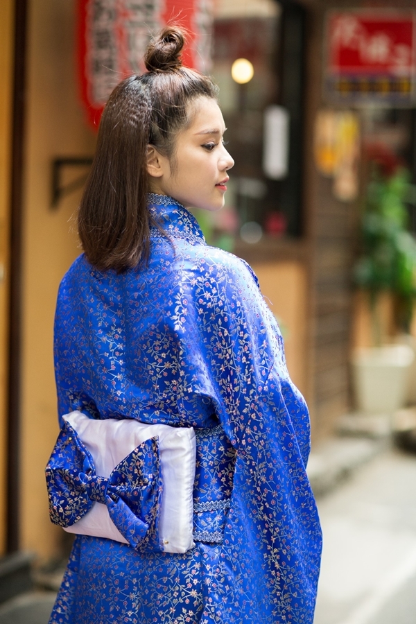 Hoàng Yến Chibi xinh như thiên thần trong trang phục kimono