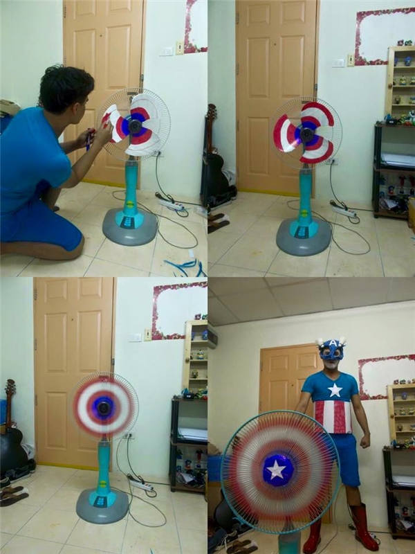 
Fan Captain America điểm danh.