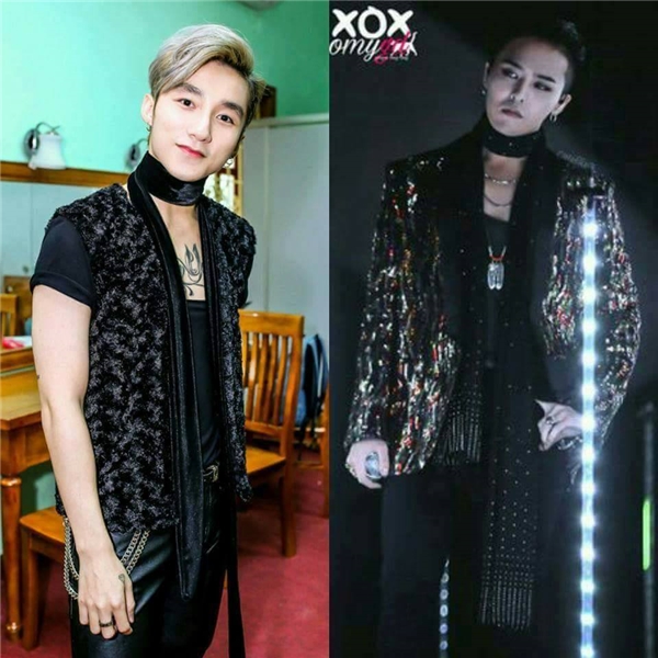 
Bộ trang phục của nam ca sĩ cũng bị cho là phiên bản lỗi của G-Dragon.