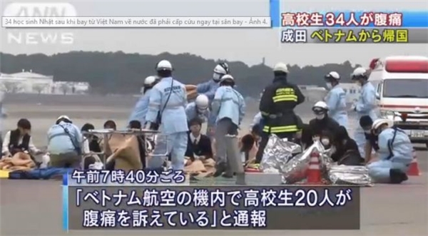 34 học sinh Nhật ngộ độc thực phẩm trên chuyến bay từ TP.HCM về nước
